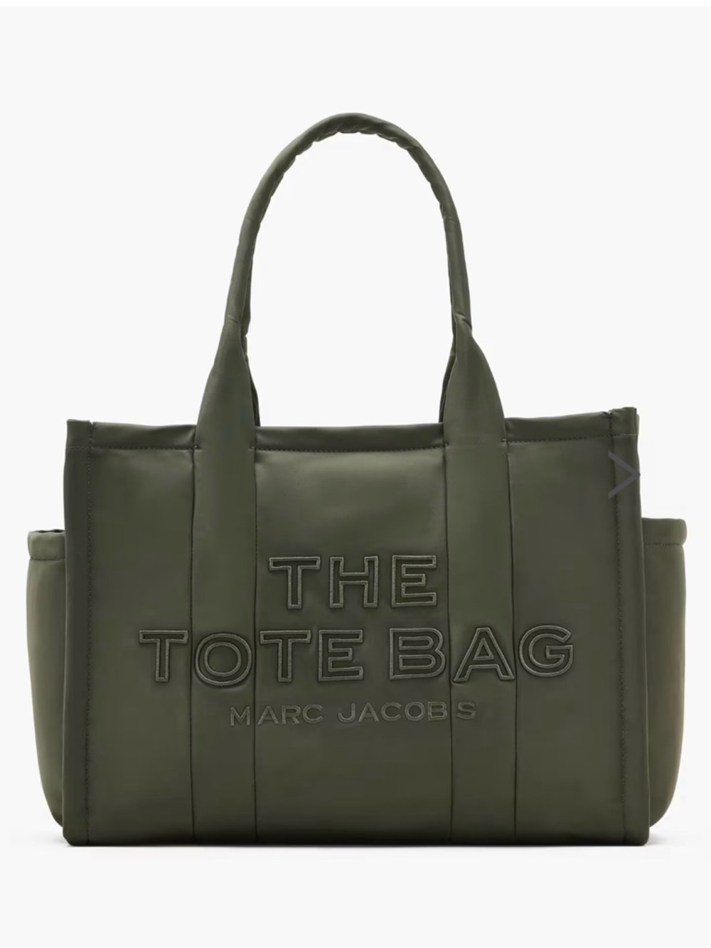 Marc Jacobs Olive Green Padded Tote Bag